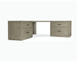 Linville Falls Corner Desk with Two Lateral Files