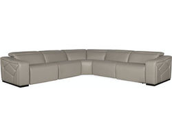 Opal 5 Piece Sectional with 2 Power Recliners with Power Headrests
