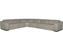 Opal 6 Piece Sectional with 3 Power Recliners &amp; Power Headrests