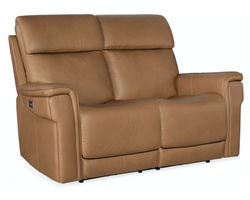 Lyra Zero Gravity Power Loveseat with Power Headrest (Brown) In stock