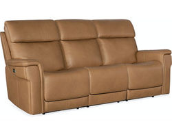 Lyra Leather Zero Gravity Power Sofa with Power Headrest (Brown)