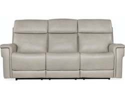 Lyra Leather Zero Gravity Power Sofa w/Power Headrest (Ash)