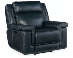 Montel Lay Flat Power Recliner with Power Headrest & Lumbar (Cobalt)
