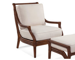Inveron Rattan Accent Chair (Custom fabric and finish)