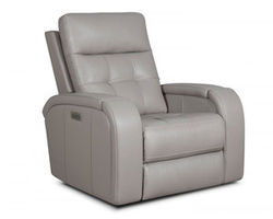 Claremont Power Recliner w/Power Head Rest, Power Lumbar, Wireless Charger &amp; Cupholder (Lay Flat) Dove