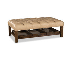 Lyle Top Grain Leather 58" x 33" Ottoman (Leather choices) L034600