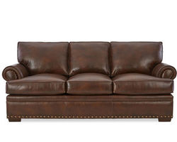 Bizmarck 90&quot; Top Grain Leather Sofa (Leather choices)