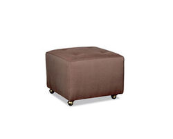 Sandy 24&quot; x 24&quot; Ottoman with Casters (Performance fabrics)