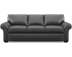 Vail Leather Stationary Sofa (Leather colors)