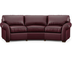Vail Leather 107&quot; Conversation Sofa (Leather choices)