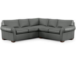 Vail Leather Stationary Sectional (Leather choices)
