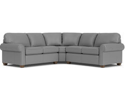 Thornton Leather Stationary Sectional (Leather choices)