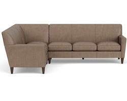 Digby Leather Stationary Sectional (Leather choices)