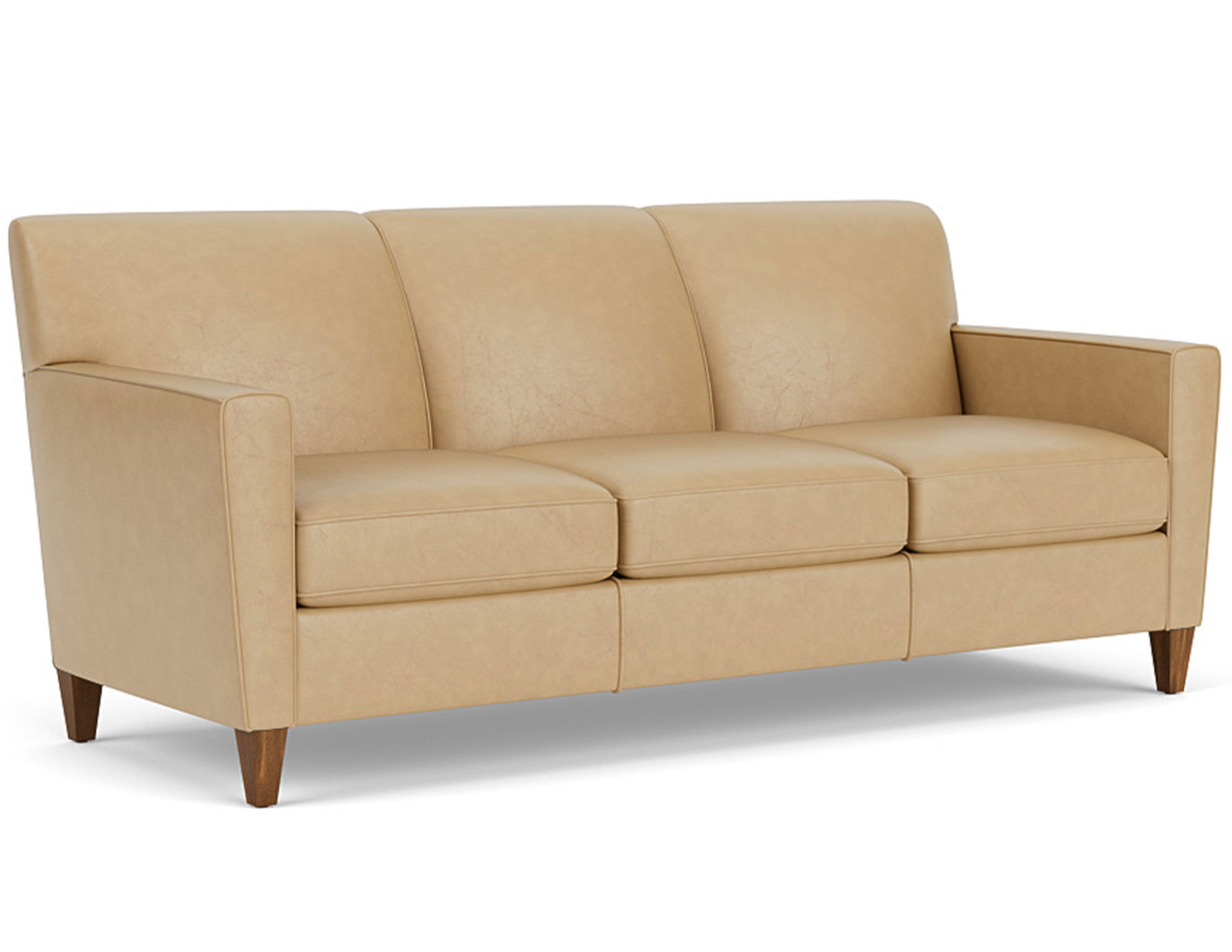 Digby Leather Curved Conversation Sofa (Leather choices