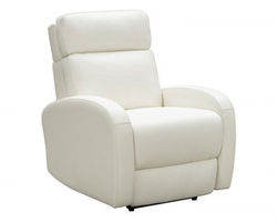 Levi Power Recliner w/&quot;Heads-Up&quot; Power Forward Head Rest (White)