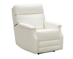 Luca Power Recliner w/&quot;Heads-Up&quot; Power Forward Head Rest (White)