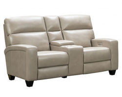 Marcello Power Reclining Console Loveseat w/Power Head Rests &amp; Power Lumbar (Beige)