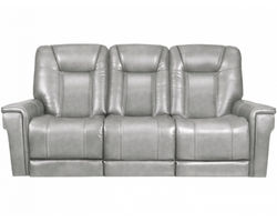  Sanibel 88" Sofa w/Power Recline, Power Head Rests & Power Lumbar (Lay Flat) Dove Leather (In stock)