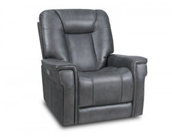 Sanibel Power Recliner w/Power Head Rest & Power Lumbar (Lay Flat) Storm - In stock
