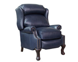 Danbury Leather Recliner (Blue) In stock