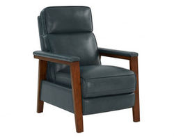 Ashland Push Thru The Arms Leather Recliner (Blue Gray)