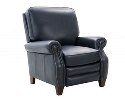 Briarwood Leather Recliner (Navy Blue)