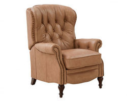 Kendall All Leather Recliner in Tuscan Sun