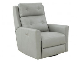 Marconi Swivel Glider Recliner w/Power Recline & Power Head Rest (Chromium) In stock