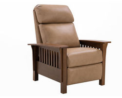 Mission Leather Recliner in Tuscan Sun