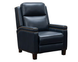 Smithfield Leather Recliner in Blue