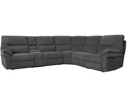 Bryant 6 Piece Power Headrest Power Reclining Sectional (Coal) in stock