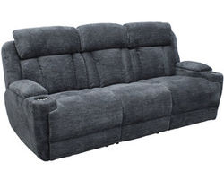 Dalton Power Headrest Power Reclining Sofa with Reading Light and Drop Down Console (Charcoal)