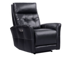 Gershwin Cordless Zero Gravity Power Headrest Power Recliner (Black Top Grain Leather) In stock - Fast shipping