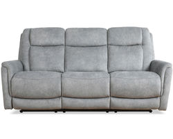 Linus 83" Zero Gravity Power Headrest Power Reclining Sofa Gray (In stock - Fast shipping)