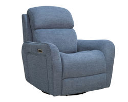 Quest Power Headrest Power Reclining Swivel Glider Cordless Recliner - Powered by FreeMotion (Blue) In stock - Fast shipping