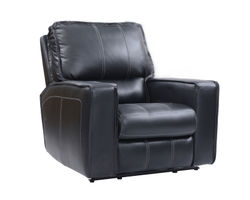Rockford Power Headrest Power Leather Recliner Black (In stock - Fast shipping)