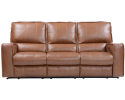 Rockford 86" Triple (3) Power Headrest Power Reclining Leather Sofa Saddle (In stock - Fast shipping)