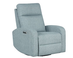 Thriller Power Reclining Swivel Glider Recliner Blue (In stock - Fast shipping)