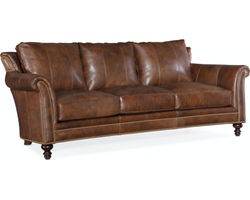 Richardson Stationary Sofa 8-Way Tie - Top Grain Leather - In Stock