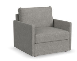 Flex Chair with Narrow Track Arms - Performance Fabric - 7 Day Delivery (Pebble)