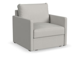 Flex Chair with Narrow Track Arms - Performance Fabric - 7 Day Delivery (Frost)