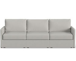 Flex Sofa with Narrow Track Arms - Performance Fabric - 7 Day Delivery (Frost)