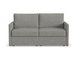 Flex Loveseat with Narrow Track Arms - Performance Fabric - 7 Day Delivery (Pebble)