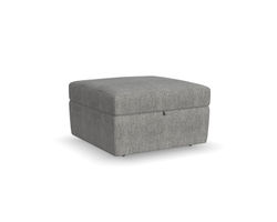 Flex Square Storage Ottoman - Performance Fabric - 7 Day Delivery (Pebble)