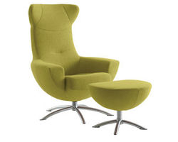 Baloo Swivel Rocking Chair and Ottoman in Lime (IN STOCK)