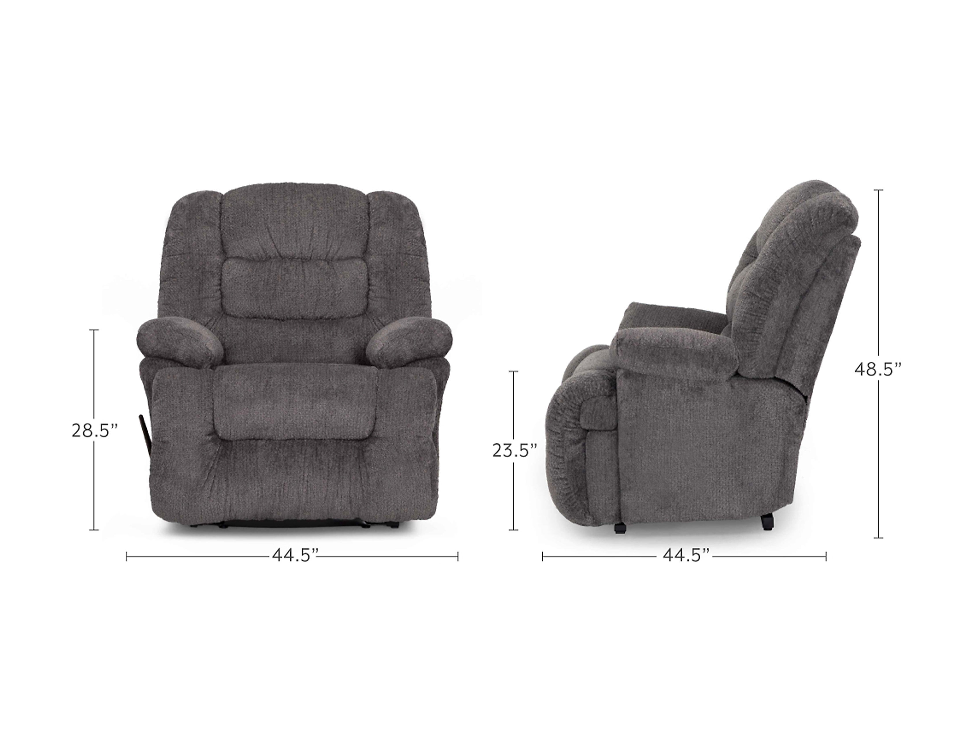 Everest 9517 Big Man's Oversized Rocker Recliner (500lbs Weight Limit ...