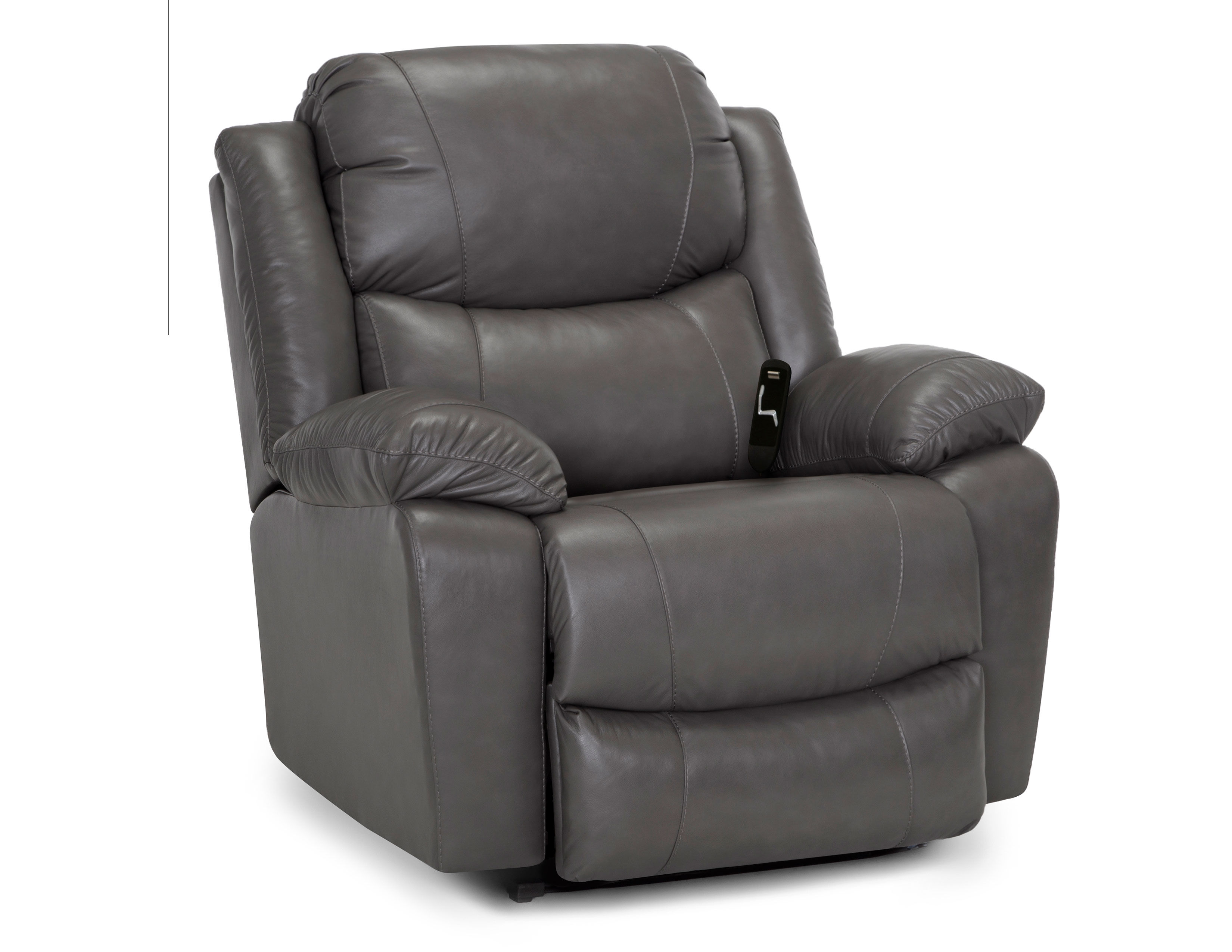  Man「Grandeur」 Caesar Leather Big Man's Oversized Rocker Recliner (500lbs
