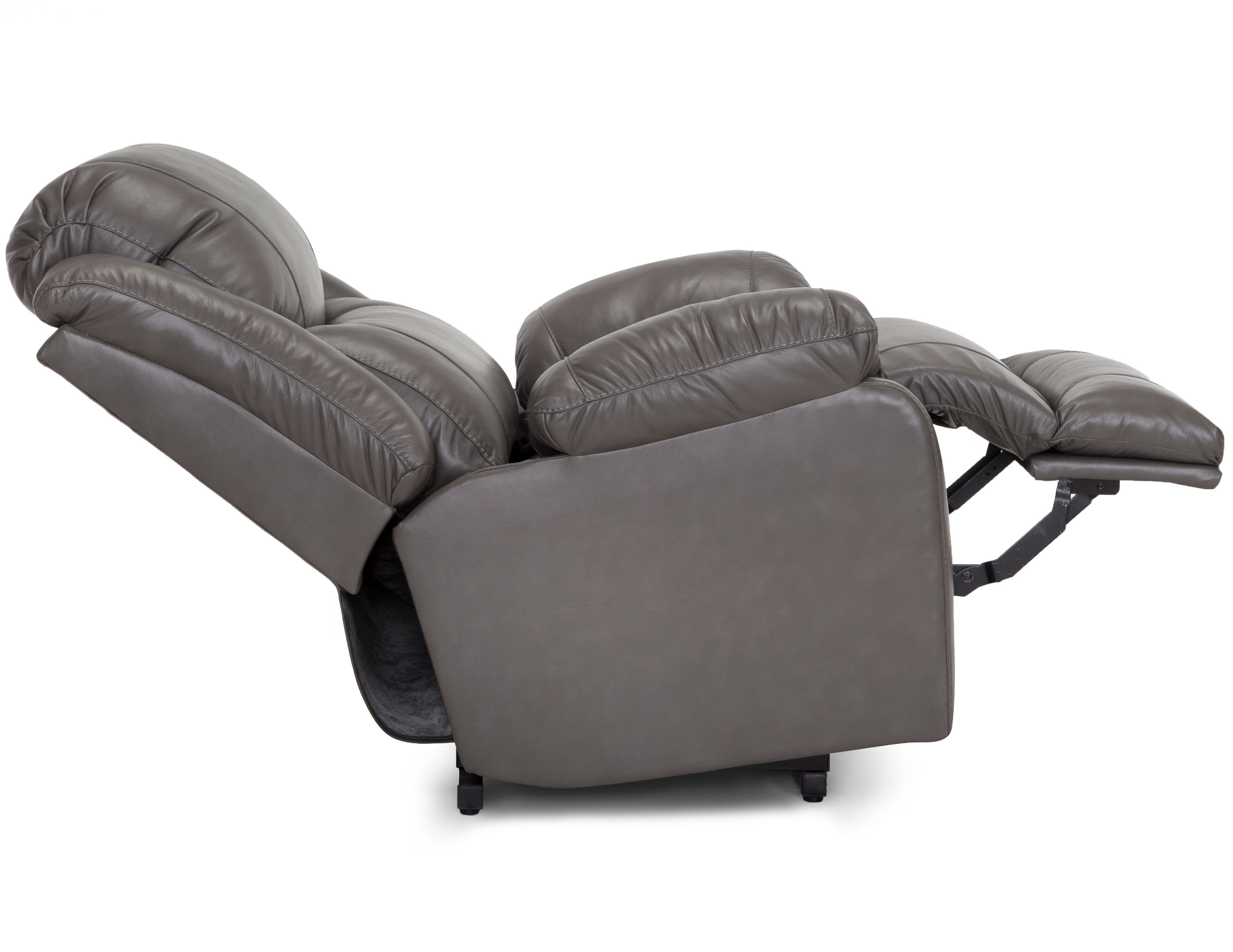 Caesar Leather Big Man's Oversized Rocker Recliner (500lbs