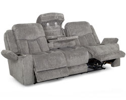 Denali 90" Power Reclining Sofa with Fold Down Table, Lights, USB, Wireless Charging, Dual Arm Storage, Massage, Cupholders & Drawer (+4 colors)