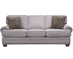 Singletary Stationary Sofa (94") Nickel Fabric